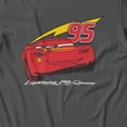 thumbnail image 3 of Disney Pixar Cars Classic Lightning McQueen Men's T Shirt (Charcoal, S-XXXL), 3 of 4