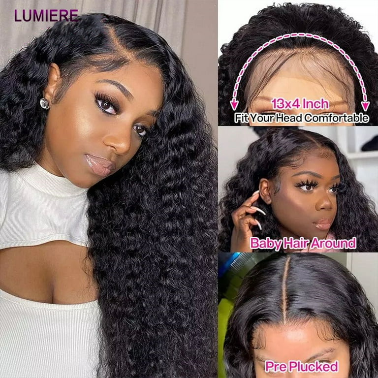 Kinky human hair lace front wigs 2025