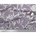 thumbnail image 3 of Soimoi Velvet Fabric Texture,Leaves & Black Sketch Flower Fabric Prints By Yard 58 Inch Wide, 3 of 3