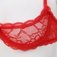 iiniim Woman's Lace Sheer Push Up Shelf Bra Lingerie Underwired