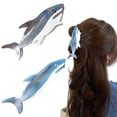 thumbnail image 1 of Pinzas para el pelo Heogacinlia Blue Shark, acetato de celulosa, x2, 1 of 7