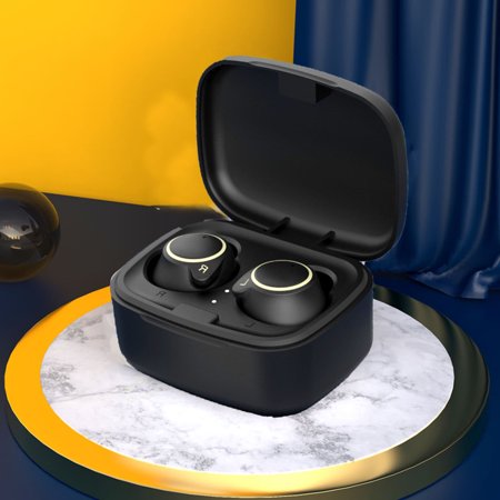 Back to School Supplies Dqueduo Electronics 5.0 Bluetooth Mini Waterproof Wireless Earplugs  Binaural HD Call  Low Power Consumption  Intelligent Noise Reduction  Power Indicator  Three Modes