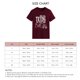 thumbnail image 5 of Camiseta holgada informal con estampado de letras blancas, transpirable y cómoda, cuello redondo, mangas cortas, talla M Top de verano rojo vino, 5 of 5