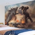 thumbnail image 2 of Godzilla Tapestry Wall Tapestry Godzilla Vs Kong Of The Monsters Poster Theme Party Supplies, 2 of 3
