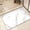 White marble, variant on White‑Gray Marble‑Veined Printed Quick‑Drying Bath Mat, Non‑Slip Waterproof Soft Floor Rug for Bathroom Entrance Household Use-rock slab texture cloud ash15.6"W x 23.4"L