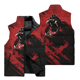 thumbnail image 3 of Chaleco de ciclismo para hombre con estampado 3D de calaveras, jersey de ciclismo para motocicleta, chaleco cortavientos con cremallera y cuello alto informal para otoño 2024, 3 of 5