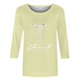 thumbnail image 5 of Daisyyozoid Nouvelles Arrivées Hauts pour Femmes Joyeuses Pâques Col Rond Manches Longues, 5 of 5