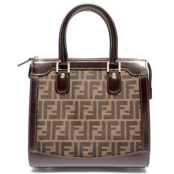 Pre-Owned Fendi Zucca Canvas Handbag, Brown