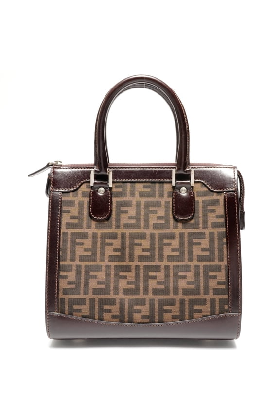 Pre-Owned Fendi Zucca Canvas Handbag, Brown
