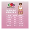 thumbnail image 4 of Hipster Fruit of the Loom para Mujer, Algodón Premium, Multicolor, 3 Piezas Talla 4, 4 of 4