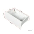 thumbnail image 6 of Modern LED Nightstand High Gloss UV Nightstand With 2 Drawers LED Lights Stylish Bedroom Furniture For Bedroom 19.69in Tall, 6 of 9
