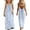 Light Blue, variant on DAETIROS Red Girls 100% Cotton Spaghetti Strap Maxi Dress Striped V-Back Summer Sundress for Kids Ages 6-12,Size 7 T