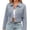 Light Blue, variant on Fringe Jackets Women Western Cowlgirl Long Sleeve Button Down Collared Tassel Faux Suede Cropped Coats Country Concert Tops