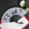 thumbnail image 6 of 2025 Folding Hand Fans - Chinese Style Bamboo Dance Fans for Line Dancing, Popping & Clap Dancing - Large Decorative Handheld Fans for Women, Men, Weddings & Parties, 6 of 7