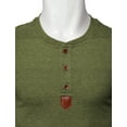 thumbnail image 4 of H2H Mens Casual Shirt Short Sleeve Henley T-Shirts (CMTTS0213), 4 of 6