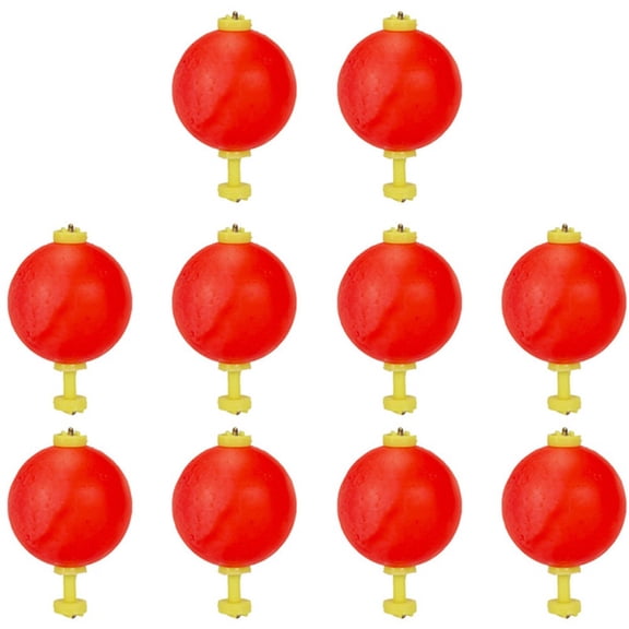 Fankenuo 10pcs EVA Foam Fishing Floats Fishing Buoy Round Oval Floats Buoy Floats Round Large