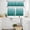Teal Green, variant on Teal Green Ombre Kitchen Curtains Sets for Windows 36 Inch Length, Contemporary Gradient Abstract Art Rod Pocket Window Treatments Tier Curtains and Valances Set for Bedroom/Bathroom