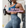 thumbnail image 5 of COMFREE Womens Seamless Leggings High Waisted Workout Tight Leggings Gym Yoga Pants Tummy Control Sports Compression, 5 of 7