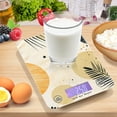 thumbnail image 7 of Leaves Circles Spots Food Scale Digital Kitchen Scale Waterproof Tempered Glass Tare Function 11 lb for Baking Cooking Meal Prep, 7 of 7