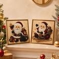 thumbnail image 5 of Christmas Santa Pearl Art Kits for Adults, 3D Raised Special Shaped Pearl Diamond Painting Canvas Kit, Xmas Winter Wall DIY Decor Craft Gift, 5 of 5