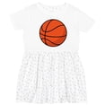 thumbnail image 3 of Inktastic Basketball Sports Ball Girls Toddler Dress, 3 of 5