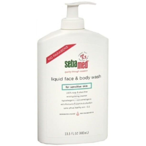Sebamed Liquid Face & Body Wash for Sensitive Skin 13.50 oz (Pack of 2