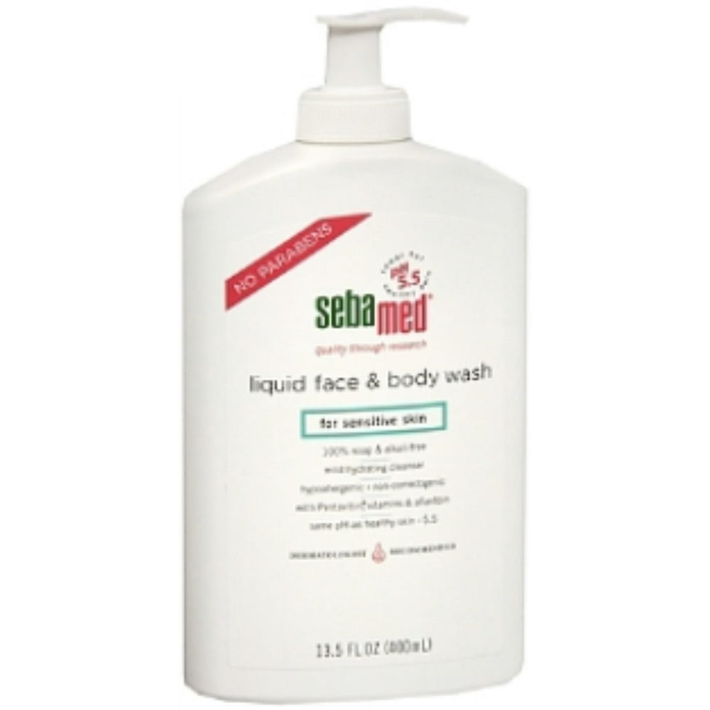 Sebamed Liquid Face & Body Wash for Sensitive Skin 13.50 oz (Pack of 2