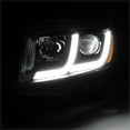 thumbnail image 3 of DNA Motoring  For 14-16 Jeep Grand Cherokee LED DRL Black Amber Projector Headlight Lamps Pair, 3 of 10