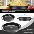 thumbnail image 4 of Bruntmor | Double Handled Pre-Seasoned Cast Iron Round Tarte Tatin Dish Pan Mini | 1, 4 of 9