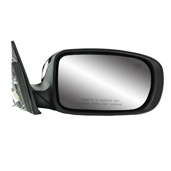 60621C - Fit System Passenger Side Mirror for 11-14 Chrysler 200 Convertible, textured black w/ chrome cover, foldaway, Heated Power