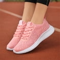 thumbnail image 4 of NOKIO Women'S Lace-Up Athletic Footwear Women'S Casual Athletic Shoes Women'S Stylish Gym Sneakers Fashion Summer And Autumn Women Sneakers Flying Woven Mesh Lace Up Solid Color Lightweight Casual, 4 of 9