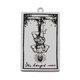 thumbnail image 1 of Non-Tarnish 201 Stainless Steel Pendants Laser Engraved Pattern Tarot Card Pendants The Hanged Man XII 40x24x1mm Hole: 2mm, 1 of 2