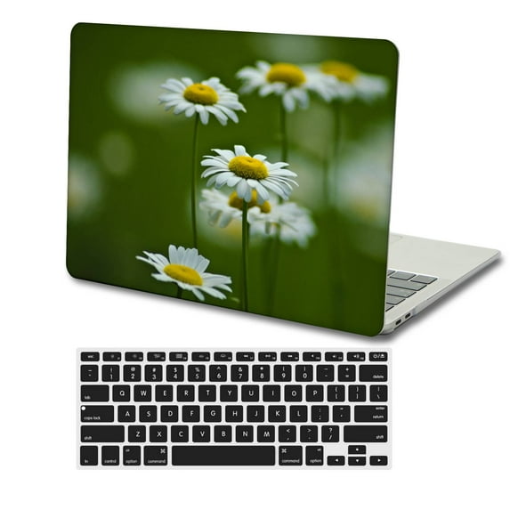 KSK KAISHEK Hard Shell Case Cover for MacBook Pro 16"( XDR Display, 2023 2022 2021) + Black Keyboard Cover Model A2780/A2485, Type C Flower 1289