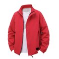 thumbnail image 4 of Letdown Men's Jackets -Bomber Jacket Fall Winter Warm Full Zip Casual Coats Lightweight Windbreaker_Sport Coat Travel Outwear, 4 of 4