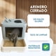 thumbnail image 3 of Kitten Arenero para Gato Cerrado con Puerta y Ventana Grande | con Rascadero y Pala para Limpiar | 48 x 38 x 36 cm | Evita Olores con Bandeja Deslizable (Rosa), 3 of 8