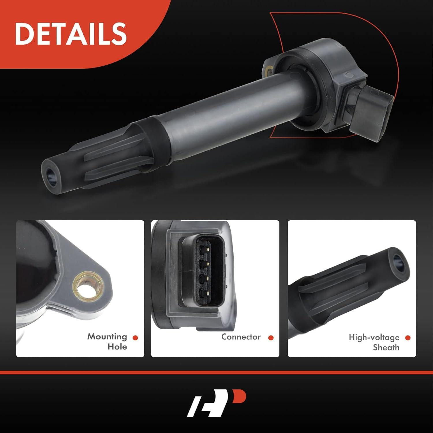 A-Premium Ignition Coils Pack Replacement for Avalon Camry Highlander RAV4 Sienna RX350 ES350 V6 3.5L 6-PC Set