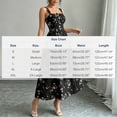 thumbnail image 3 of WRKEKC Summer Dresses for Women Printed Sleeveless a Line Pleated Square Neck Ankle Length Versatile Casual Wear, 3 of 8
