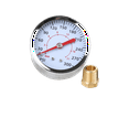 thumbnail image 2 of Hyper Tough 2-inch Brass & Steel Back-Mount Pressure Gauge, Manufacturer Part Number: 24-803HT, 2 of 5