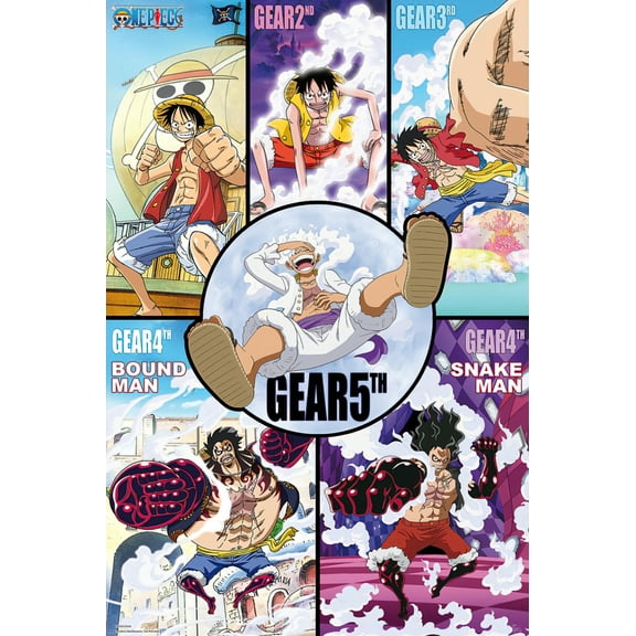 One Piece - Manga TV Show Poster (Gears History) (Size: 24" x 36")