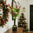 thumbnail image 5 of 1 Artificial Flower, Artificial Fake Fall Plants Flowers, FNGZ Simulation Plant Stems And Leaves Home Furnishing Green Plant Decoration Ornaments Diy Bouquet Two Forks, 5 of 9