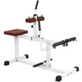 thumbnail image 2 of Soozier Adjustable Steel Seated Calf Raise Exercise Strength Training Gym Equipment, Brown, 2 of 9