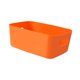 thumbnail image 4 of Cesta de almacenamiento de escritorio, contenedores, organizador de maquillaje, estantes organizadores para despensa, cajones, baño Naranja, 4 of 9
