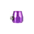 thumbnail image 6 of 4pcs AN8 Hex Purple Car Hose Finisher Clamp Adapter Line End Cover Connector, 6 of 6