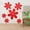 Red, variant on 6 Pieces 3D Acrylic Mirror Wall Decor Stickers Removable Flowers Mirror Wall Stickers DIY Sticky Mural Stickers Flowers Wall Stickers Decals For Home Living Room Bedroom Wall stickers