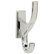 Alno A7599 Arch 3/4" W Elegant Scroll Double Prong Solid Brass Single Wall Mount Bath Robe