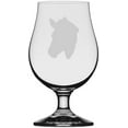 thumbnail image 1 of Zebra Face Zoo Animal Themed Etched 13.25oz Iona Beer Glass, 1 of 1