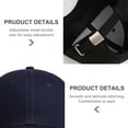 thumbnail image 3 of Gorra de béisbol con circunferencia de cabeza grande ajustable de 57 a 61 cm, gorra rígida para hombre y mujer, gorra de verano de color sólido para cubrir la cara, 3 of 5