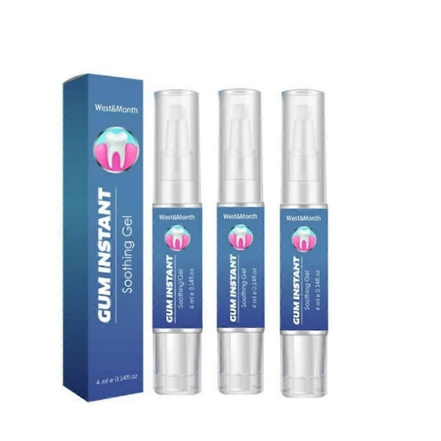 3pcs New Gum Therapy Gel 4ml, Safe And Effective Teeth Whitening Gel, Teeth Whitening Essence Pen, Gum Remover For Sensitiv teeth