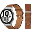 thumbnail image 2 of No Gaps Leather Band For Samsung Galaxy Watch 4 classic 46mm 42mm 44mm 40mm smartwatch belt Bracelet correa Galaxy Watch 4 strap, 2 of 8