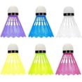 thumbnail image 1 of 6 Badminton Shuttlecock Set - Colorful Shuttlecocks, Fun Garden Game, Lightweight Nylon and Plastic Shuttlecocks for Indoor and Outdoor Badminton, 1 of 5